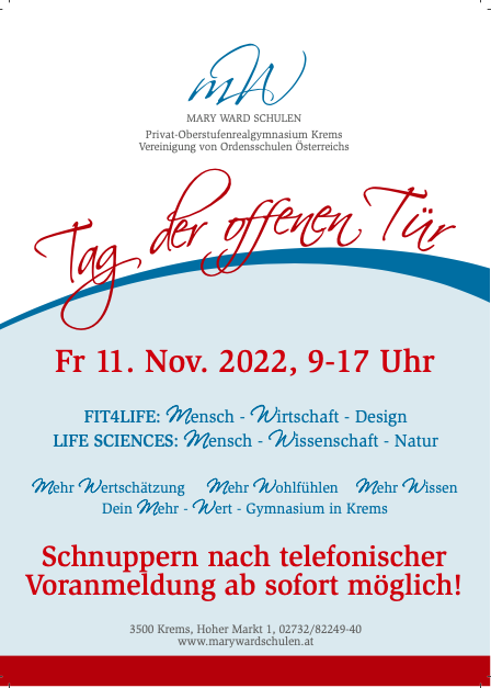 Flyer Tag der offenen Tür 2022