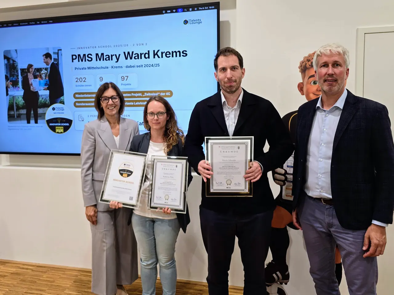 Kreativ, digital und zukunftsorientiert: PMS Mary Ward Krems ausgezeichnet